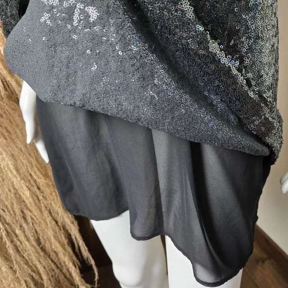 NWT Zara Woman Scoop Back Sequin Tank Top Mini Dress - Picture 11 of 17